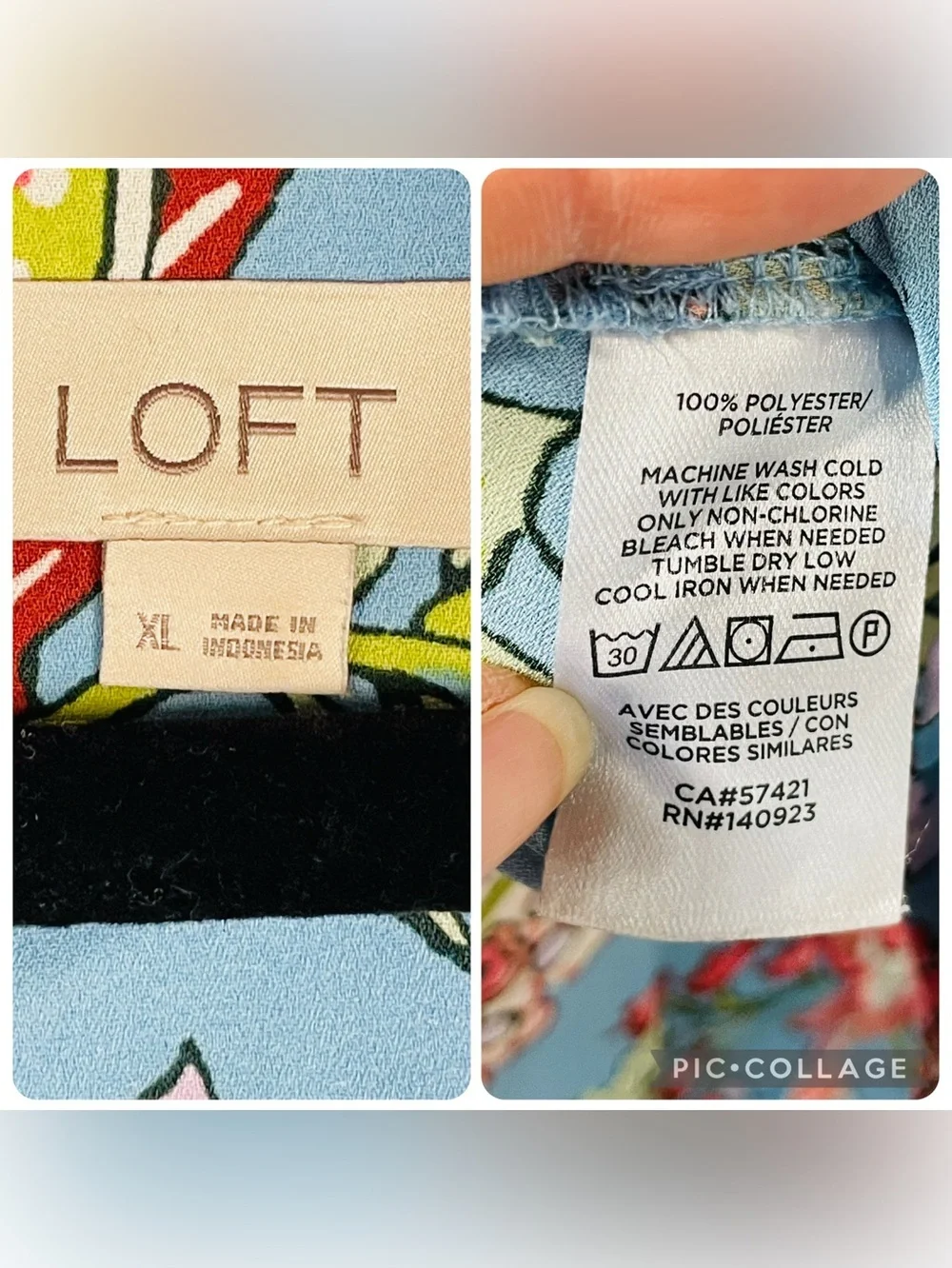 Ann Taylor Loft Floral Garden Puff Sleeve Feminine Cottagecore Blouse Top - XL
